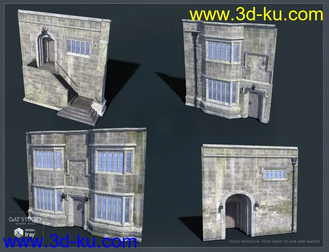 Medieval Courtyard模型的图片4