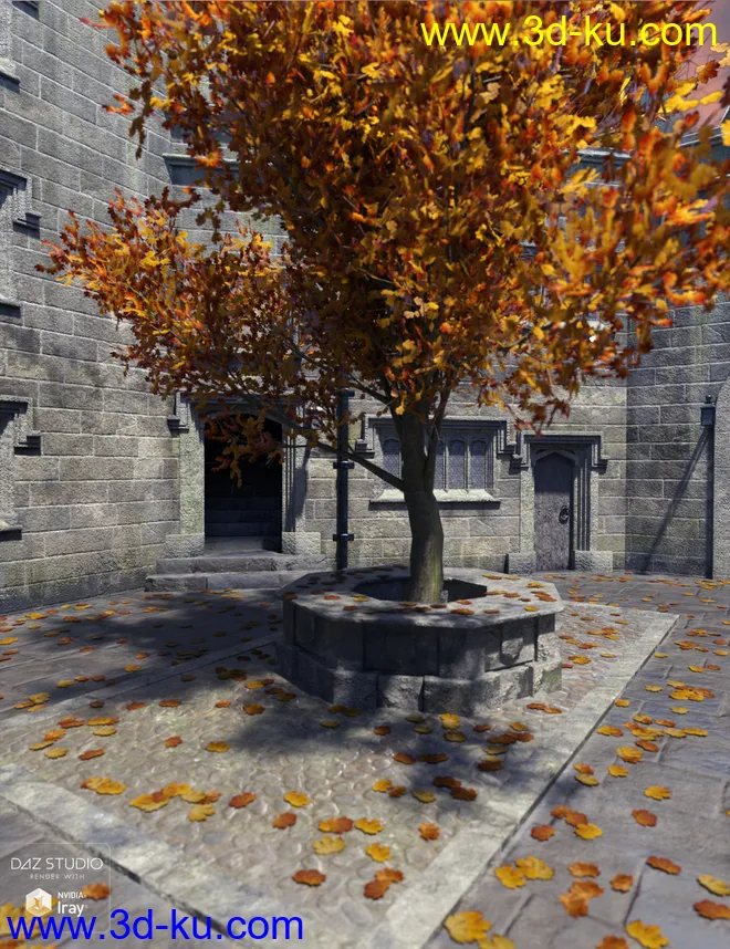 Medieval Courtyard模型的图片7