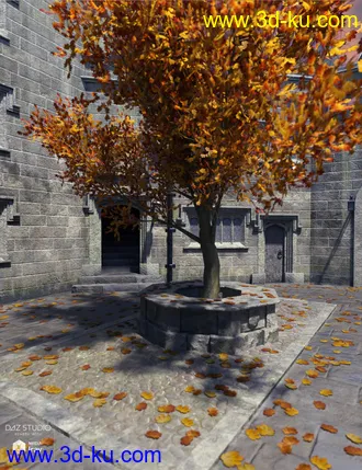 3D打印模型Medieval Courtyard的图片