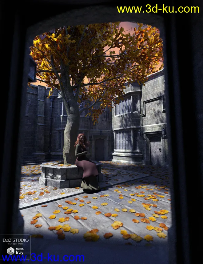 Medieval Courtyard模型的图片8