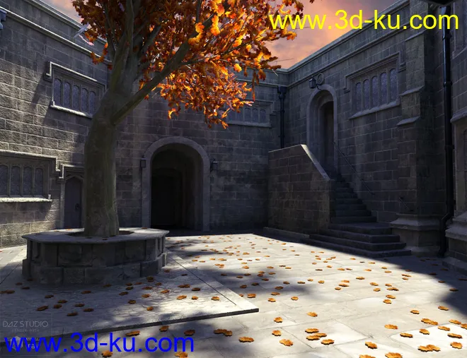 Medieval Courtyard模型的图片10