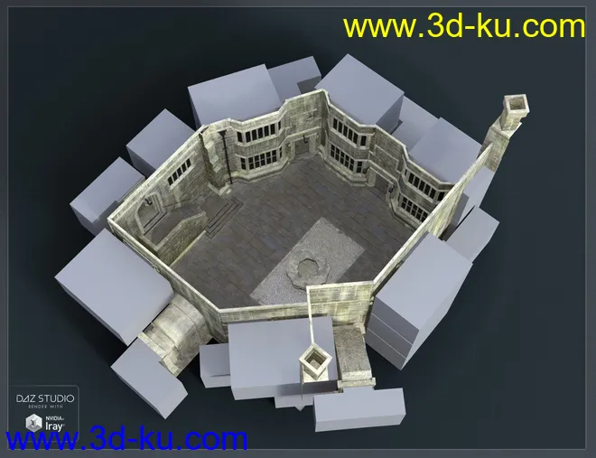 Medieval Courtyard模型的图片11