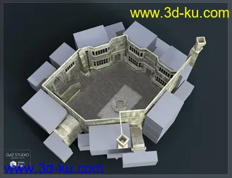 3D打印模型Medieval Courtyard的图片