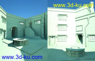 3D打印模型Medieval Courtyard的图片