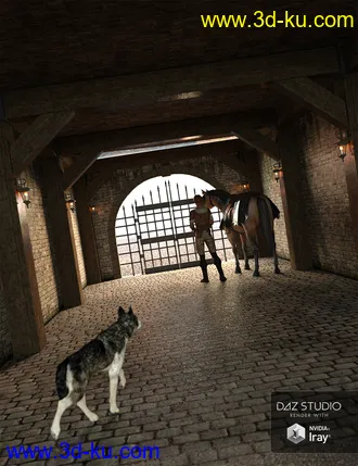 3D打印模型Medieval Hallway的图片