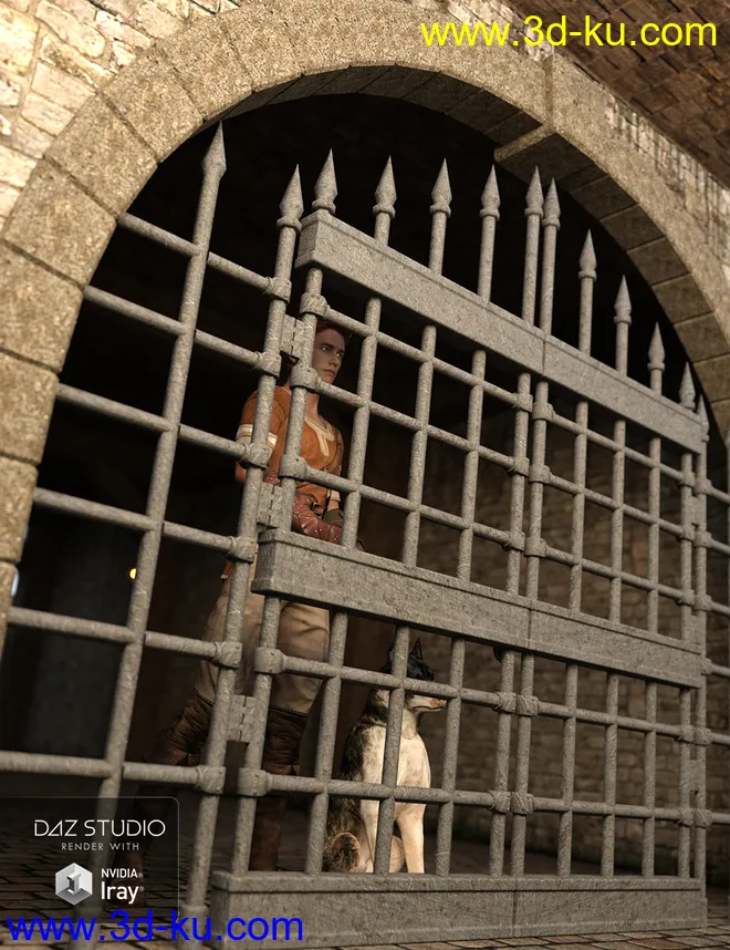 Medieval Hallway模型的图片2