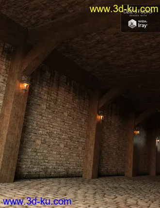 3D打印模型Medieval Hallway的图片