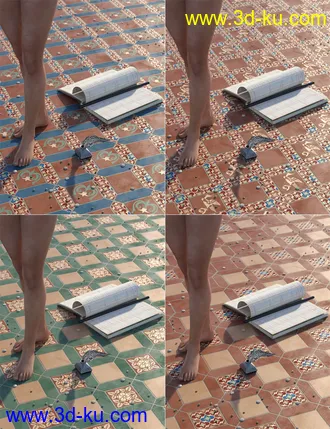 3D打印模型Medieval Inspired Floor Tile Shaders Vol 2的图片