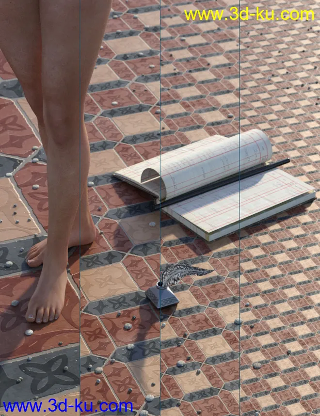 Medieval Inspired Floor Tile Shaders Vol 2模型的图片3