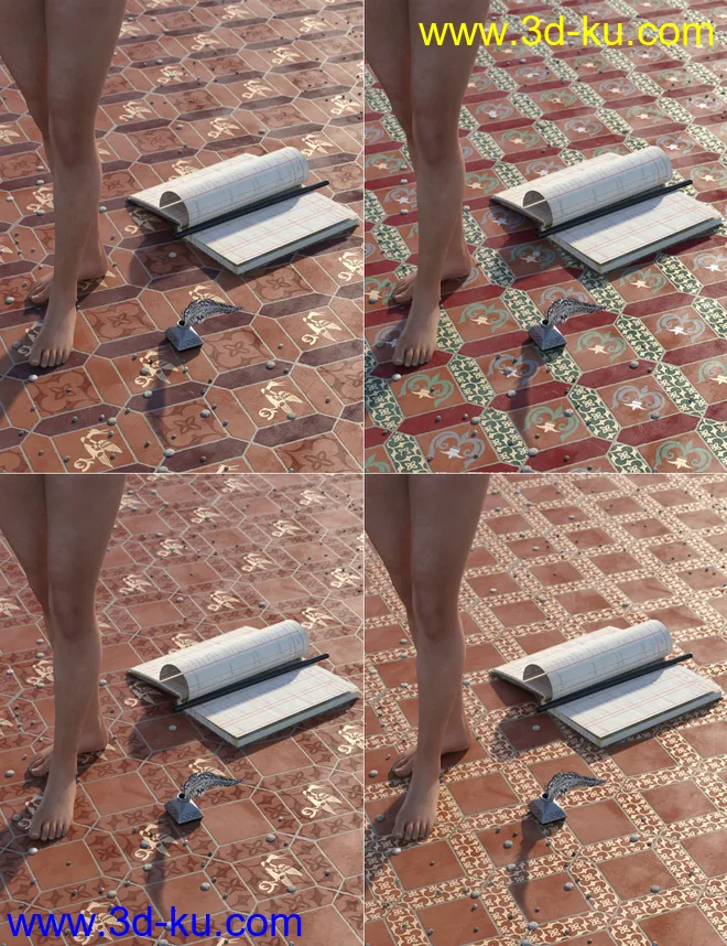 Medieval Inspired Floor Tile Shaders Vol 2模型的图片6