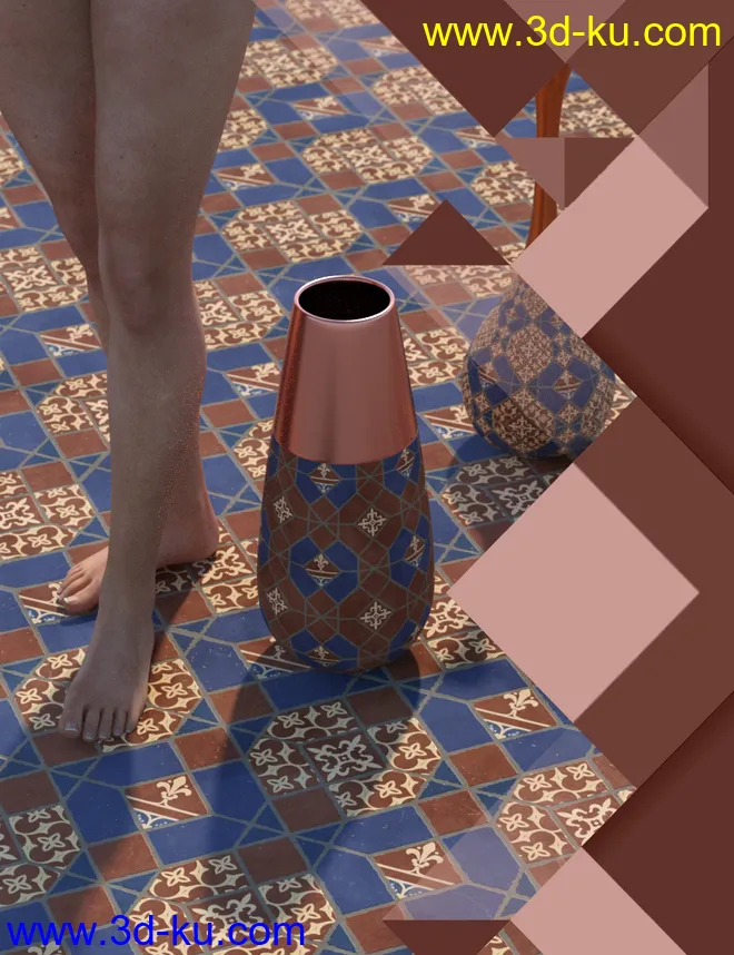 Medieval Inspired Floor Tile Shaders Vol 3模型的图片1