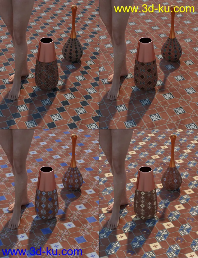 Medieval Inspired Floor Tile Shaders Vol 3模型的图片2