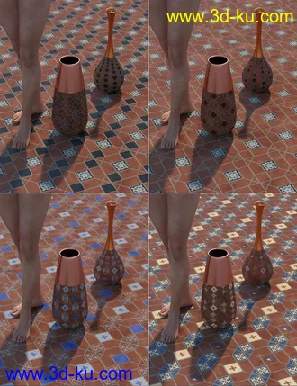 3D打印模型Medieval Inspired Floor Tile Shaders Vol 3的图片