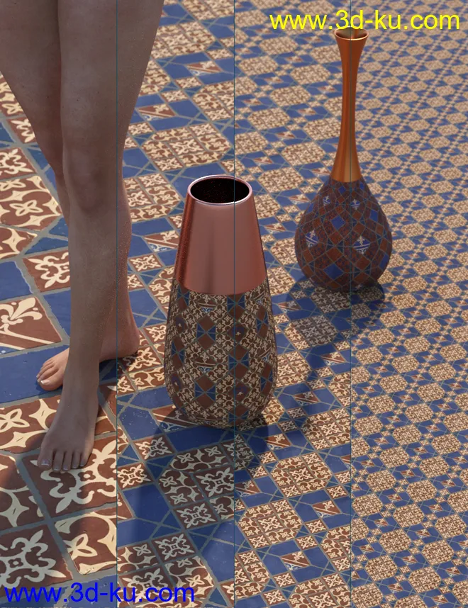Medieval Inspired Floor Tile Shaders Vol 3模型的图片3