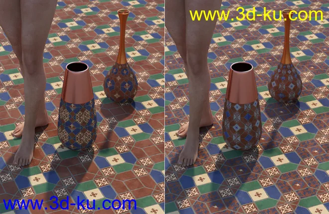 Medieval Inspired Floor Tile Shaders Vol 3模型的图片5