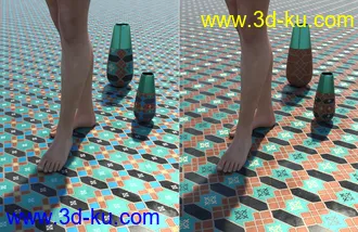3D打印模型Medieval Inspired Floor Tile Shaders Vol 5的图片