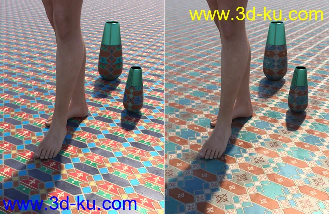 Medieval Inspired Floor Tile Shaders Vol 5模型的图片5