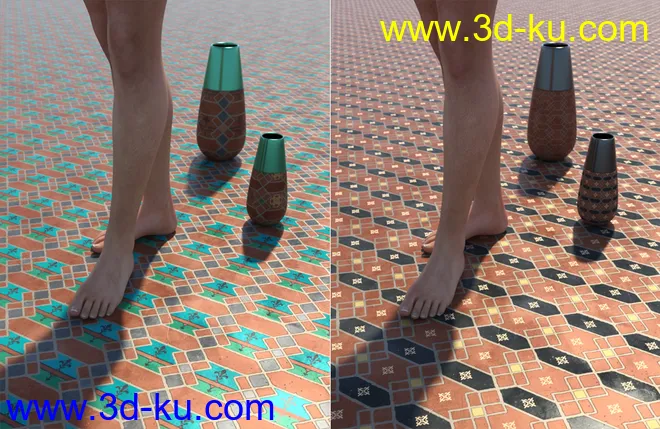Medieval Inspired Floor Tile Shaders Vol 5模型的图片6