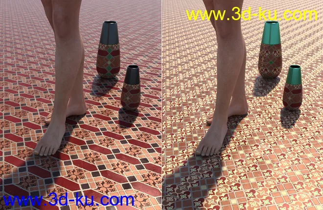 Medieval Inspired Floor Tile Shaders Vol 5模型的图片11