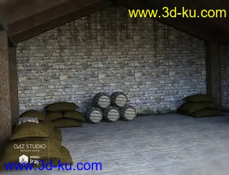 3D打印模型Medieval Storage Room的图片