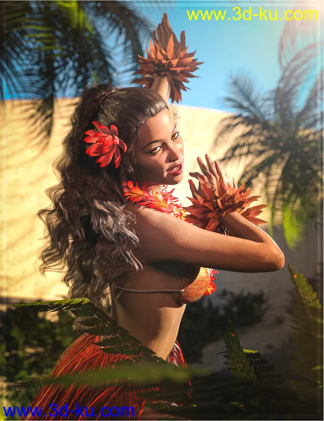 Melya for Genesis 8 Female模型的图片3