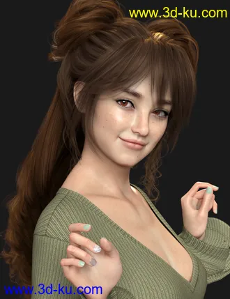 3D打印模型Memphis HD for Genesis 8 Female的图片