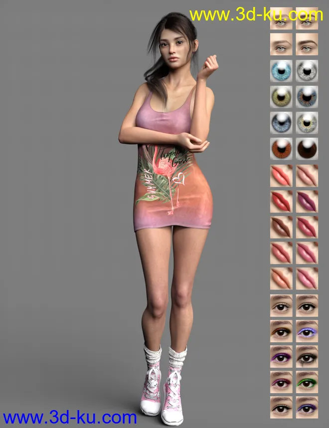 Memphis HD for Genesis 8 Female模型的图片5