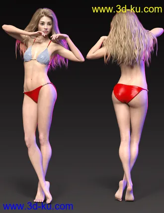 3D打印模型Memphis HD for Genesis 8 Female的图片