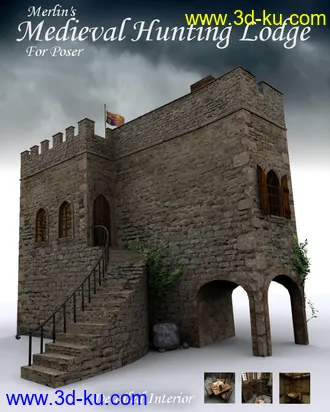 3D打印模型Merlin's Medieval Hunting Lodge的图片