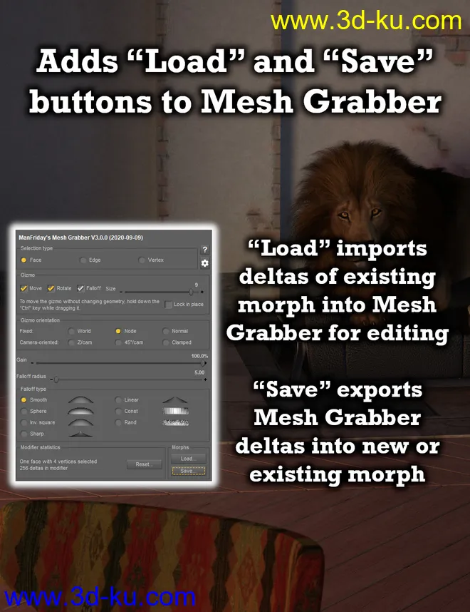 Mesh Grabber Morph Editor (Win)模型的图片2