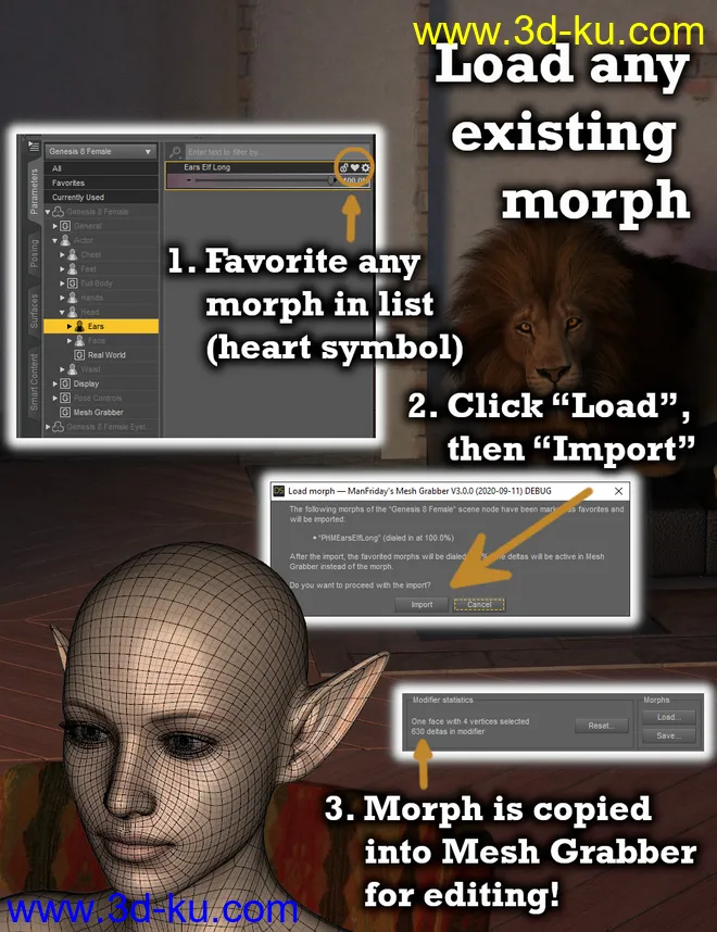 Mesh Grabber Morph Editor (Win)模型的图片3