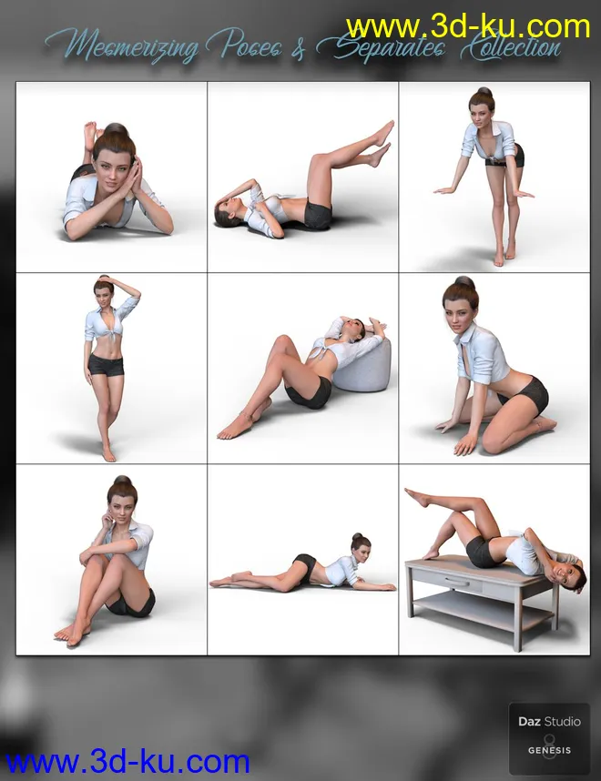 Mesmerizing Poses for Genesis 8 Female模型的图片6