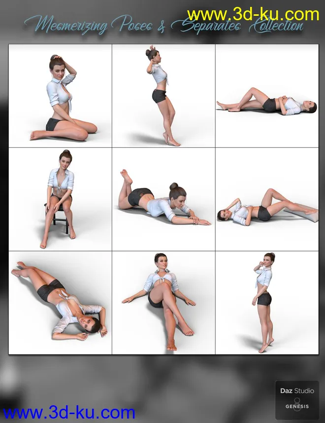 Mesmerizing Poses for Genesis 8 Female模型的图片7