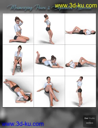 3D打印模型Mesmerizing Poses for Genesis 8 Female的图片