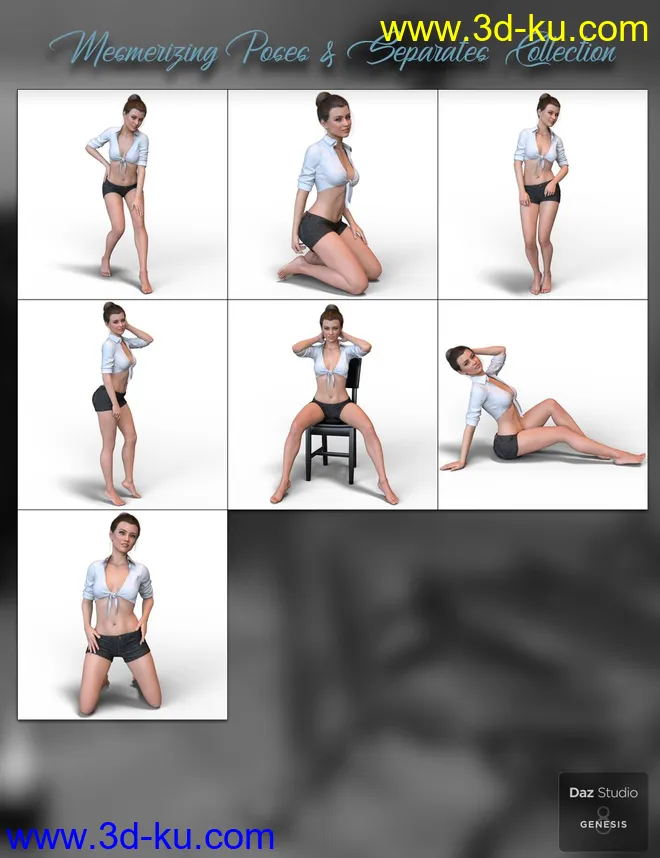 Mesmerizing Poses for Genesis 8 Female模型的图片8