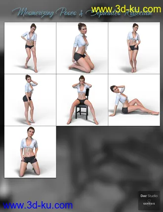 3D打印模型Mesmerizing Poses for Genesis 8 Female的图片