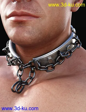 3D打印模型Metal Choker for Genesis 8 Males的图片