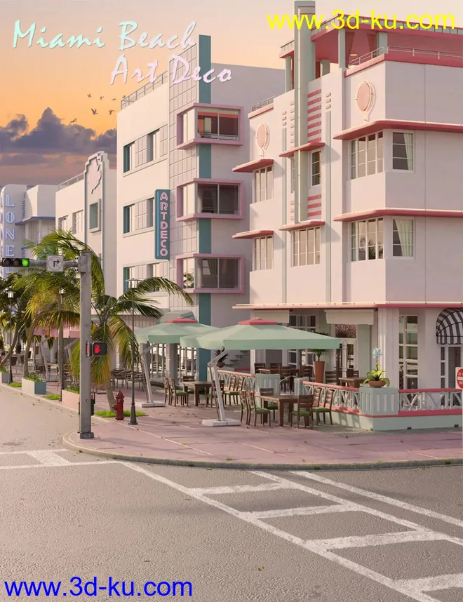 Miami Beach Art Deco模型的图片1