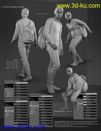 3D打印模型Michael 8.1 Campus Life Bundle的图片