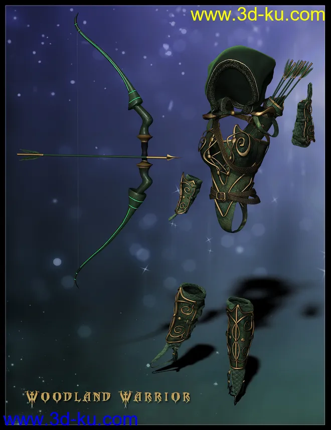 Midnight Huntress for Genesis 2 Female(s)模型的图片2