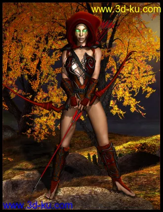 3D打印模型Midnight Huntress for Genesis 2 Female(s)的图片
