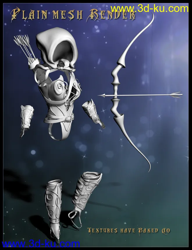 Midnight Huntress for Genesis 2 Female(s)模型的图片8