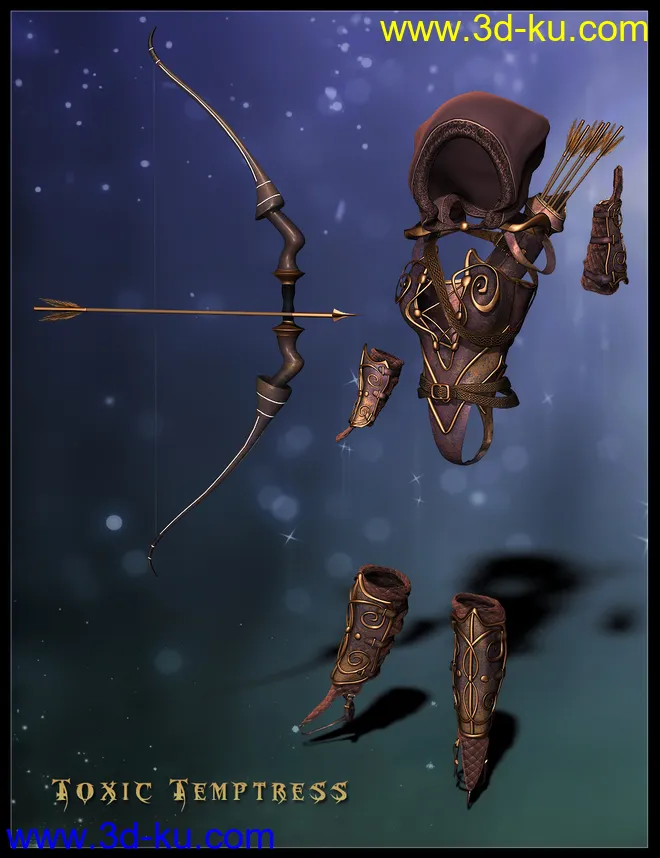 Midnight Huntress for Genesis 2 Female(s)模型的图片9