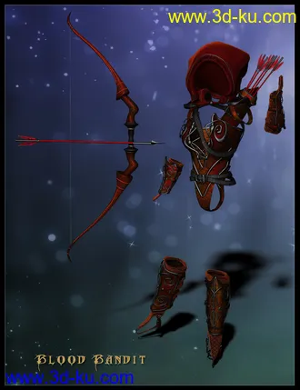 3D打印模型Midnight Huntress for Genesis 2 Female(s)的图片