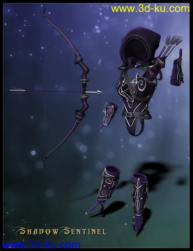 Midnight Huntress for Genesis 2 Female(s)模型的图片11