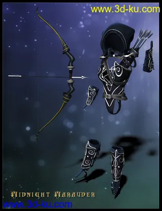 3D打印模型Midnight Huntress for Genesis 2 Female(s)的图片