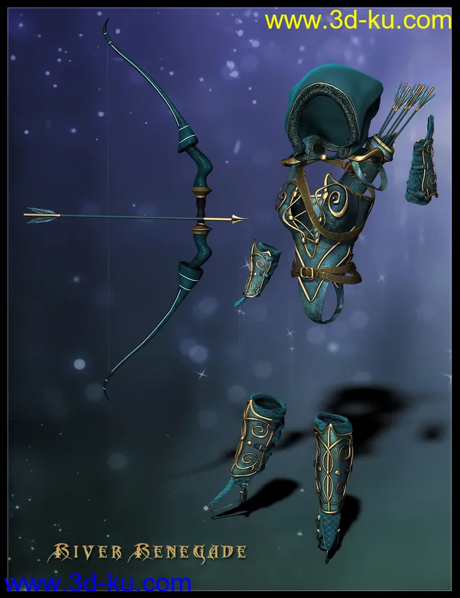 Midnight Huntress for Genesis 2 Female(s)模型的图片13