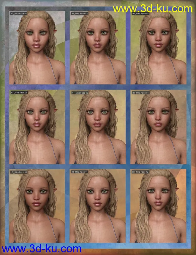 Mika 8 Enhanced Morphs Resource Kit for Genesis 8 Female模型的图片2