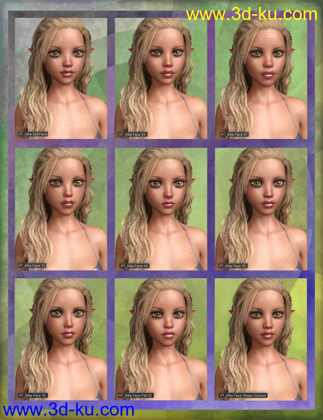 Mika 8 Enhanced Morphs Resource Kit for Genesis 8 Female模型的图片4