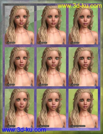3D打印模型Mika 8 Enhanced Morphs Resource Kit for Genesis 8 Female的图片